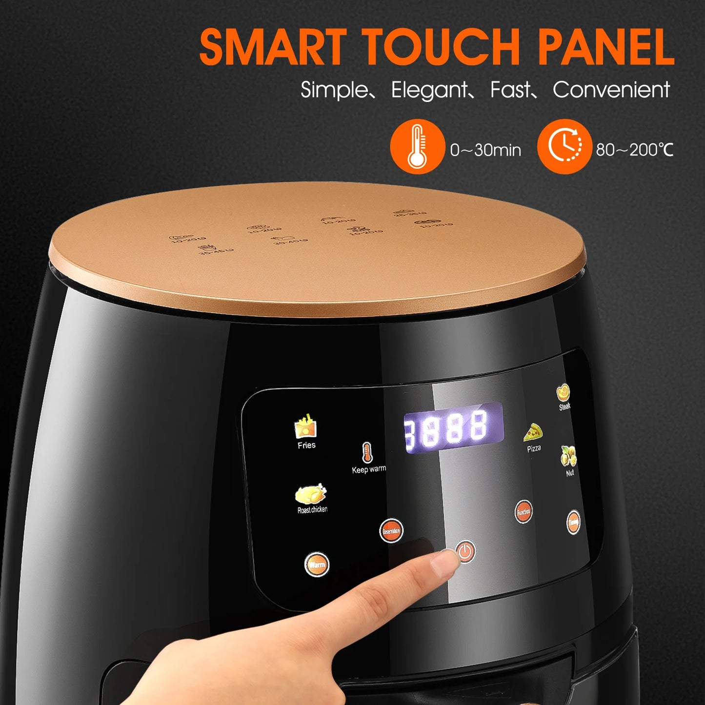 Air Fryer Oven – Digital Display & Viewing Window