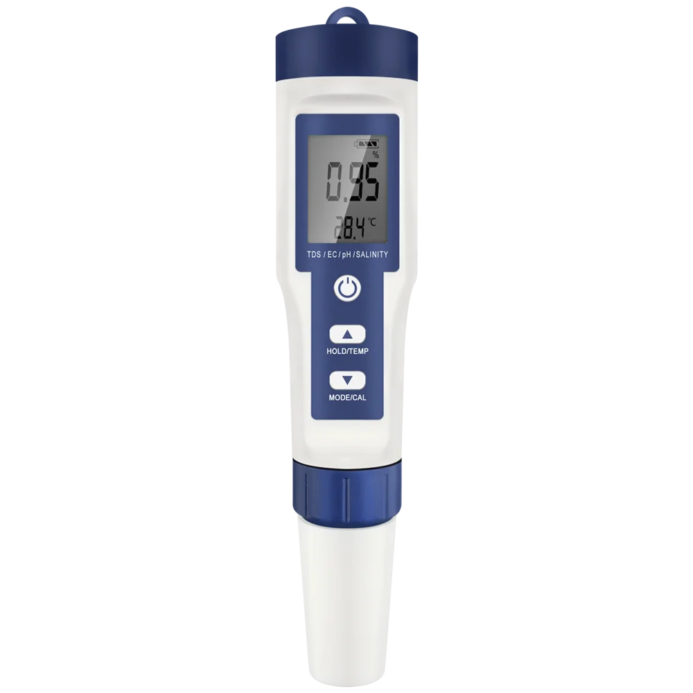 5-in-1 Digital pH & TDS Meter Pen with Backlight
