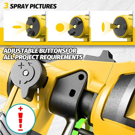 Removable electric paint gun-One Battery & Charger (2000mAh)