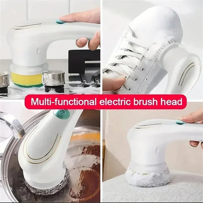 5-in-1 Power Cleaning Brush – Bathroom & Kitchen Tools