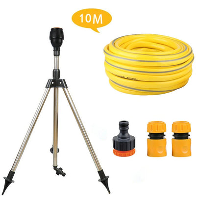 360° Rotating Garden Sprinkler – Stainless Steel Tripod