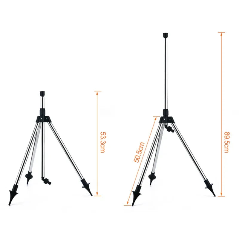 360° Rotating Garden Sprinkler – Stainless Steel Tripod
