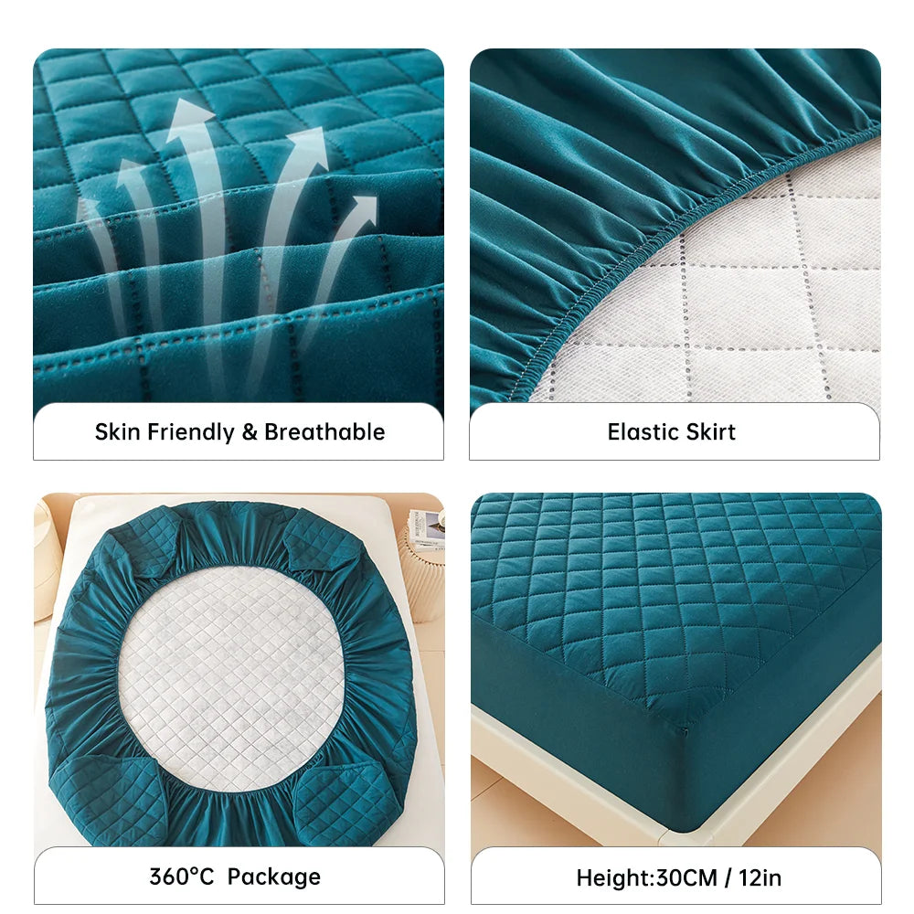 Air Fabric Thick Mattress Cover 100% Waterproof Mattress Protector