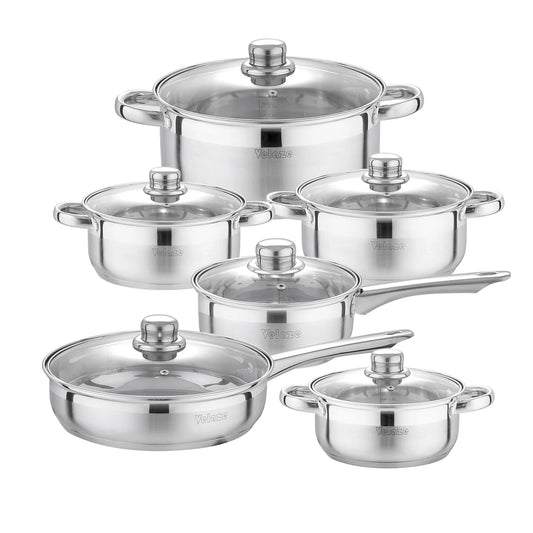 Velaze Kitchen Cookware Set 12 PCS