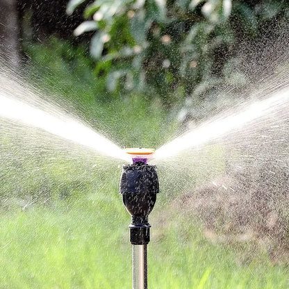 360° Rotating Garden Sprinkler – Stainless Steel Tripod