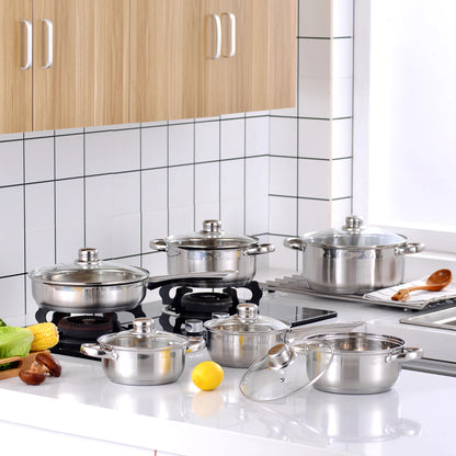 Velaze Kitchen Cookware Set 12 PCS