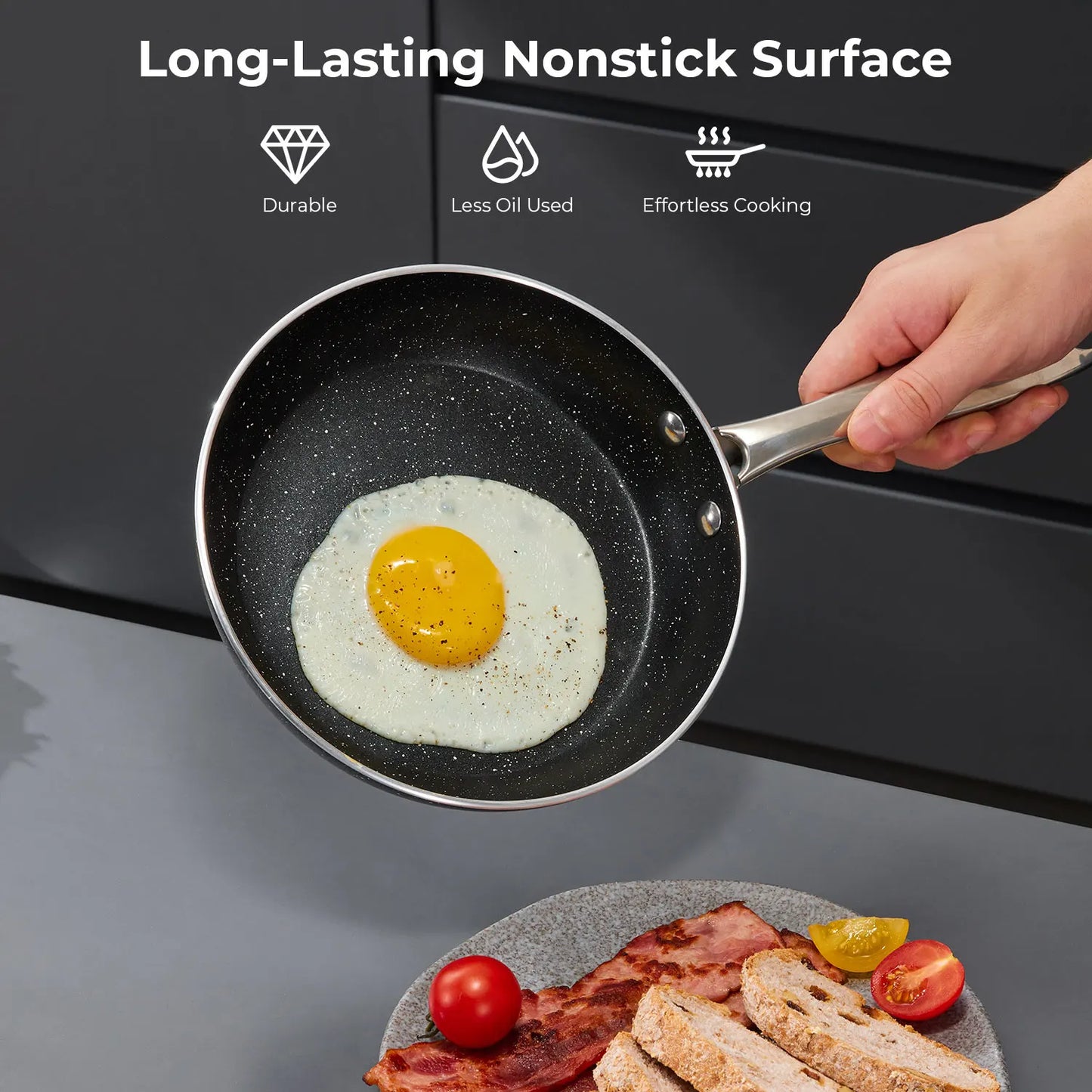 Nonstick Pots and Pans Set 10pcs