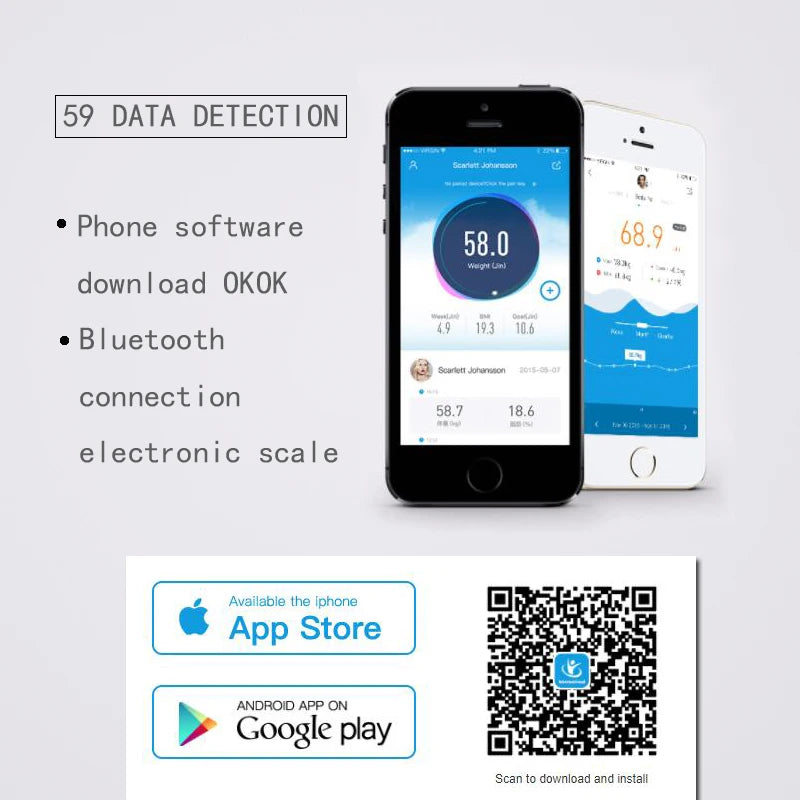 Body Fat Scale Smart Wireless Digital