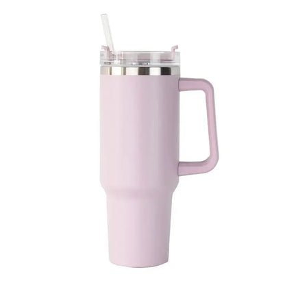 40oz Insulated Steel Travel Mug with Straw