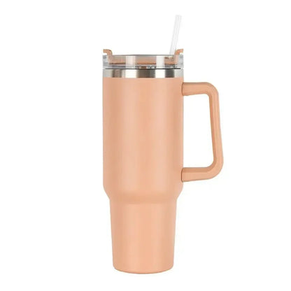 40oz Insulated Steel Travel Mug with Straw
