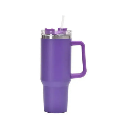 40oz Insulated Steel Travel Mug with Straw