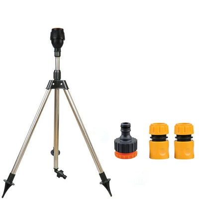 360° Rotating Garden Sprinkler – Stainless Steel Tripod