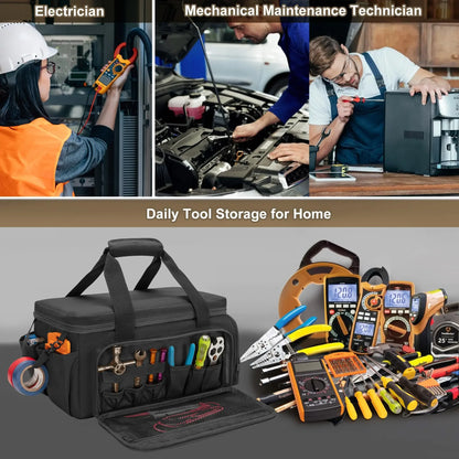 14" Portable Tool Bag – Heavy Duty & Non-Slip Base