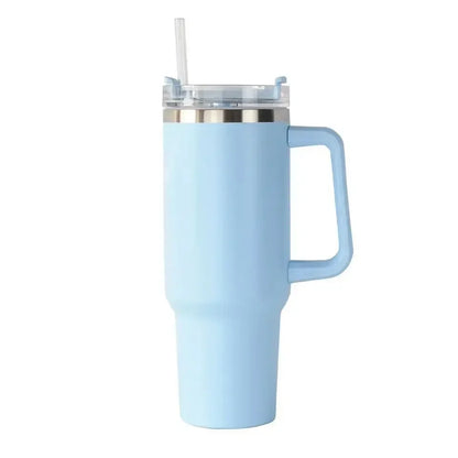 40oz Insulated Steel Travel Mug with Straw