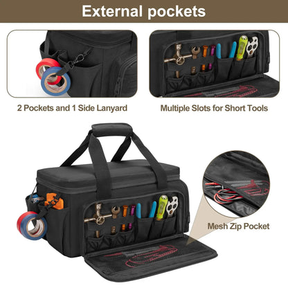 14" Portable Tool Bag – Heavy Duty & Non-Slip Base