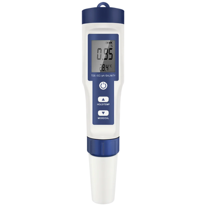 5-in-1 Digital pH & TDS Meter Pen with Backlight