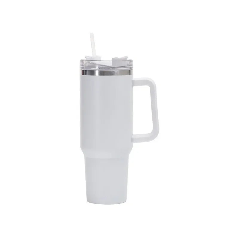 40oz Insulated Steel Travel Mug with Straw