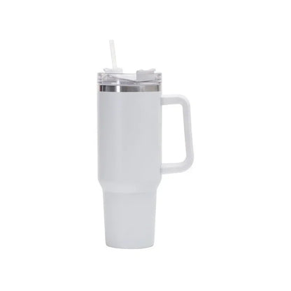 40oz Insulated Steel Travel Mug with Straw