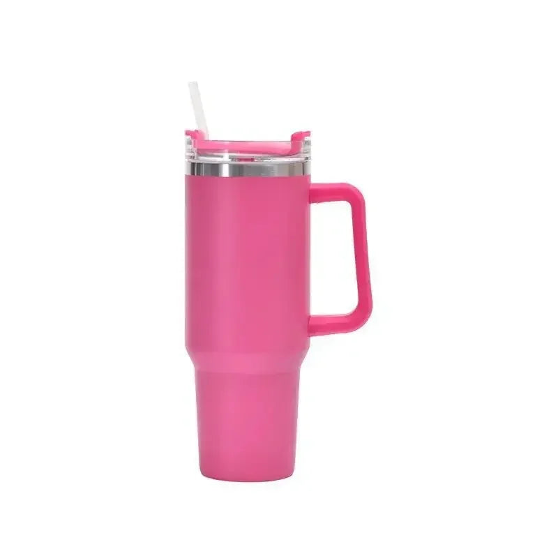 40oz Insulated Steel Travel Mug with Straw