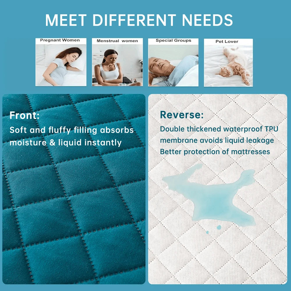 Air Fabric Thick Mattress Cover 100% Waterproof Mattress Protector