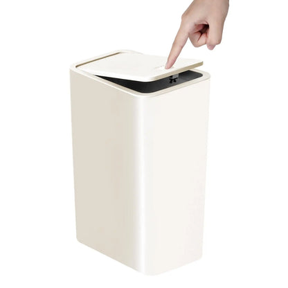 10L Toilet & Bedroom Trash Can – Plastic Lid