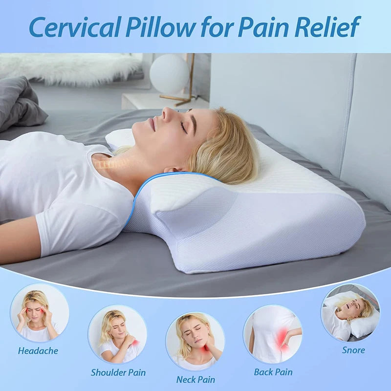 Ergonomic Neck Pillow – Memory Foam Support