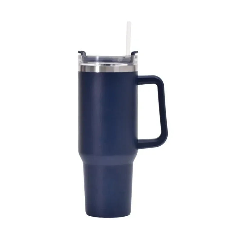 40oz Insulated Steel Travel Mug with Straw
